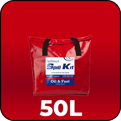50L Marine Spill Kit packed