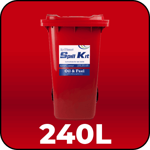 Oil & Fuel Spill Kit 240L packed
