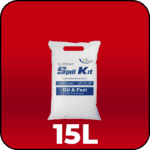 Oil & Fuel Spill Kit 15L in use