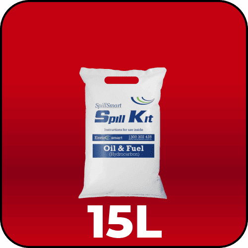 Oil & Fuel Spill Kit 15L in use