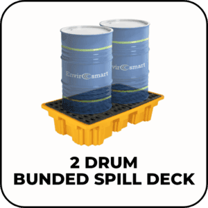 2 Drum Spill Pallet loaded