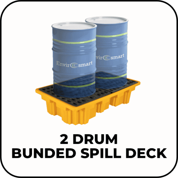 2 Drum Spill Pallet loaded