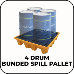 4 Drum Spill Pallet in use
