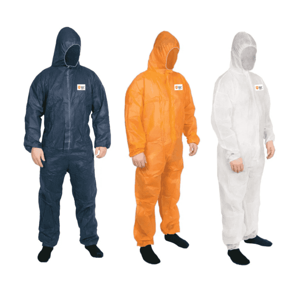 Disposable Polypropylene Coveralls packed