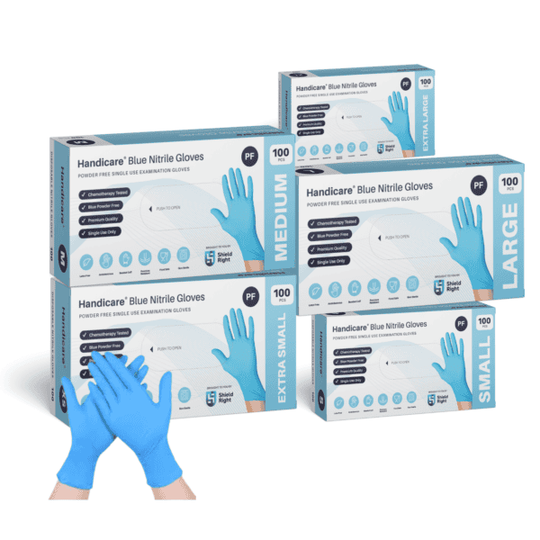 Examination Gloves in use