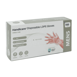 LDPE Disposable Gloves LDPE Disposable Gloves in use